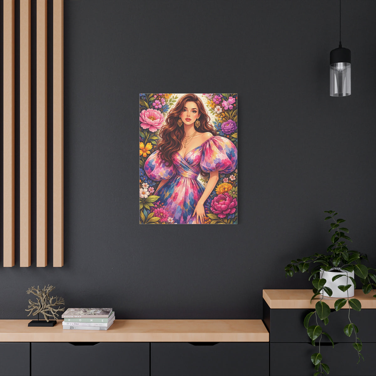 Fashion-Forward Feminine Floral Wall Art & Canvas Print