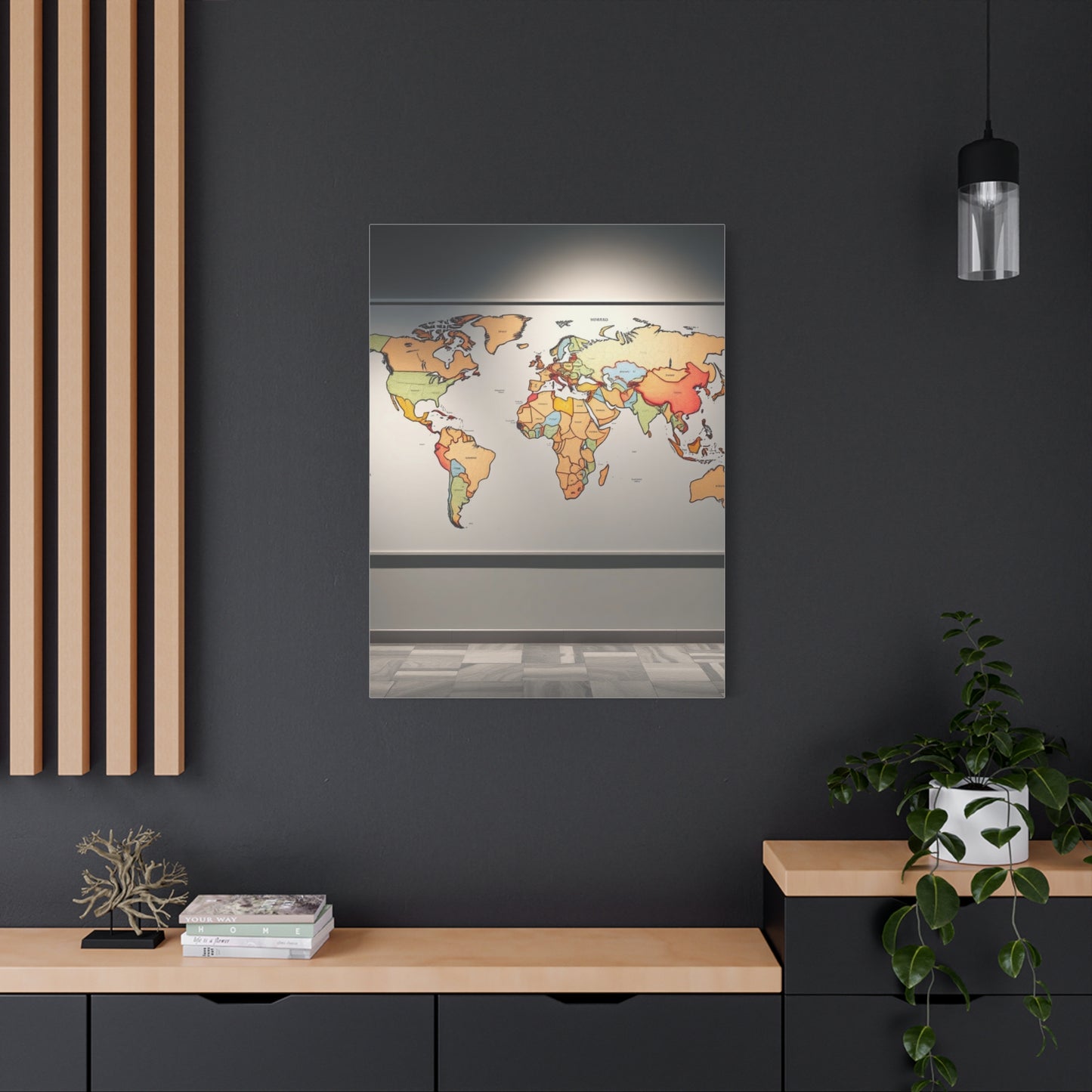 Elite World Map Art Vision Wall Art & Canvas Print