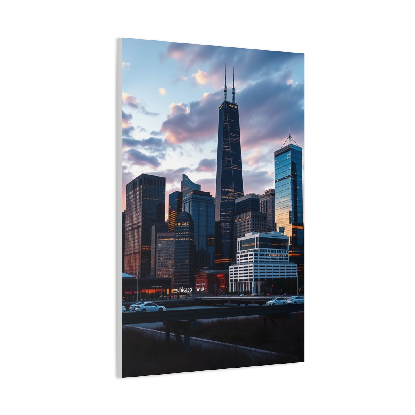 Chicago Skylines Art Supreme Canvas Gallery Wall Art & Canvas Print