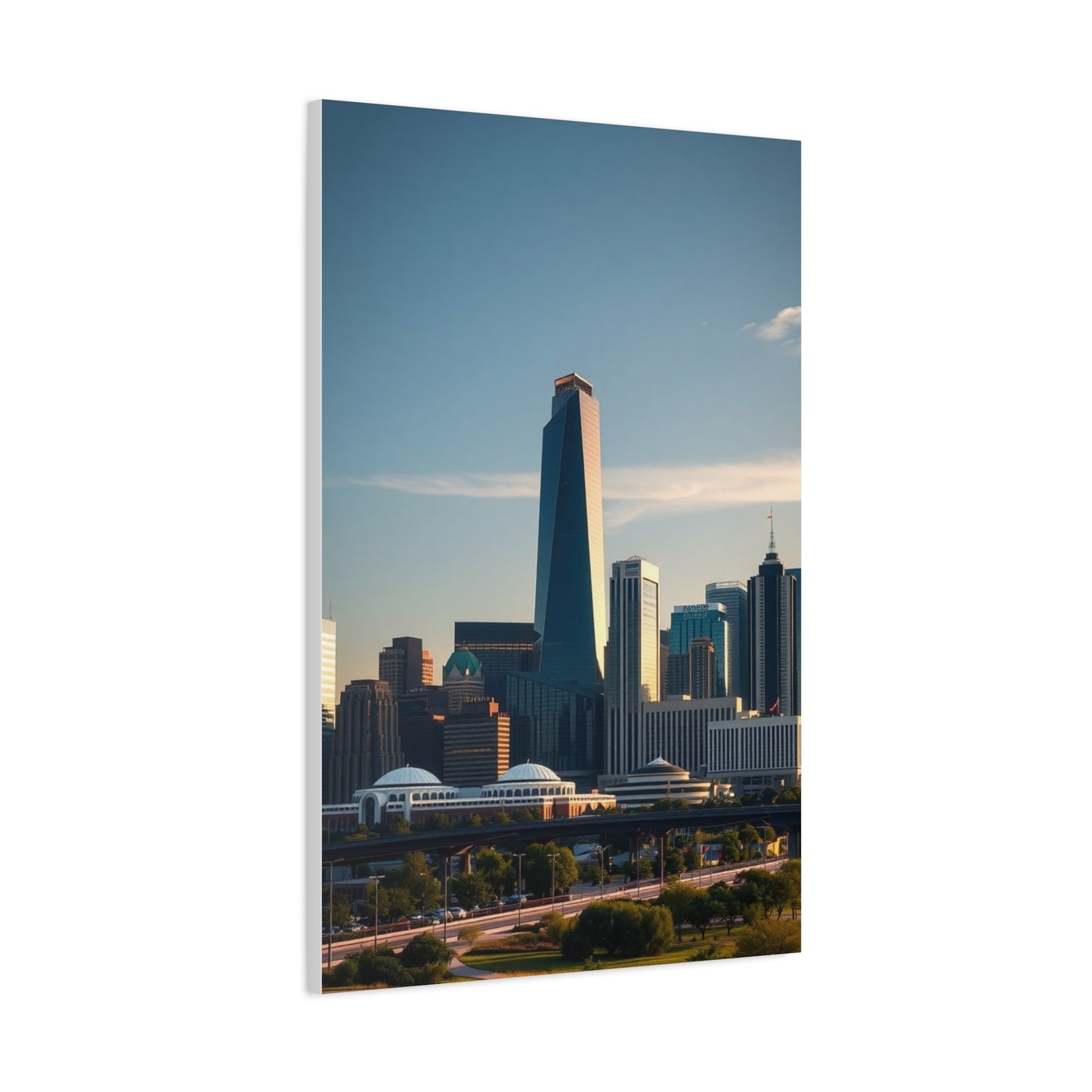 Houston Skylines Art Supreme Canvas Wall Art & Canvas Print