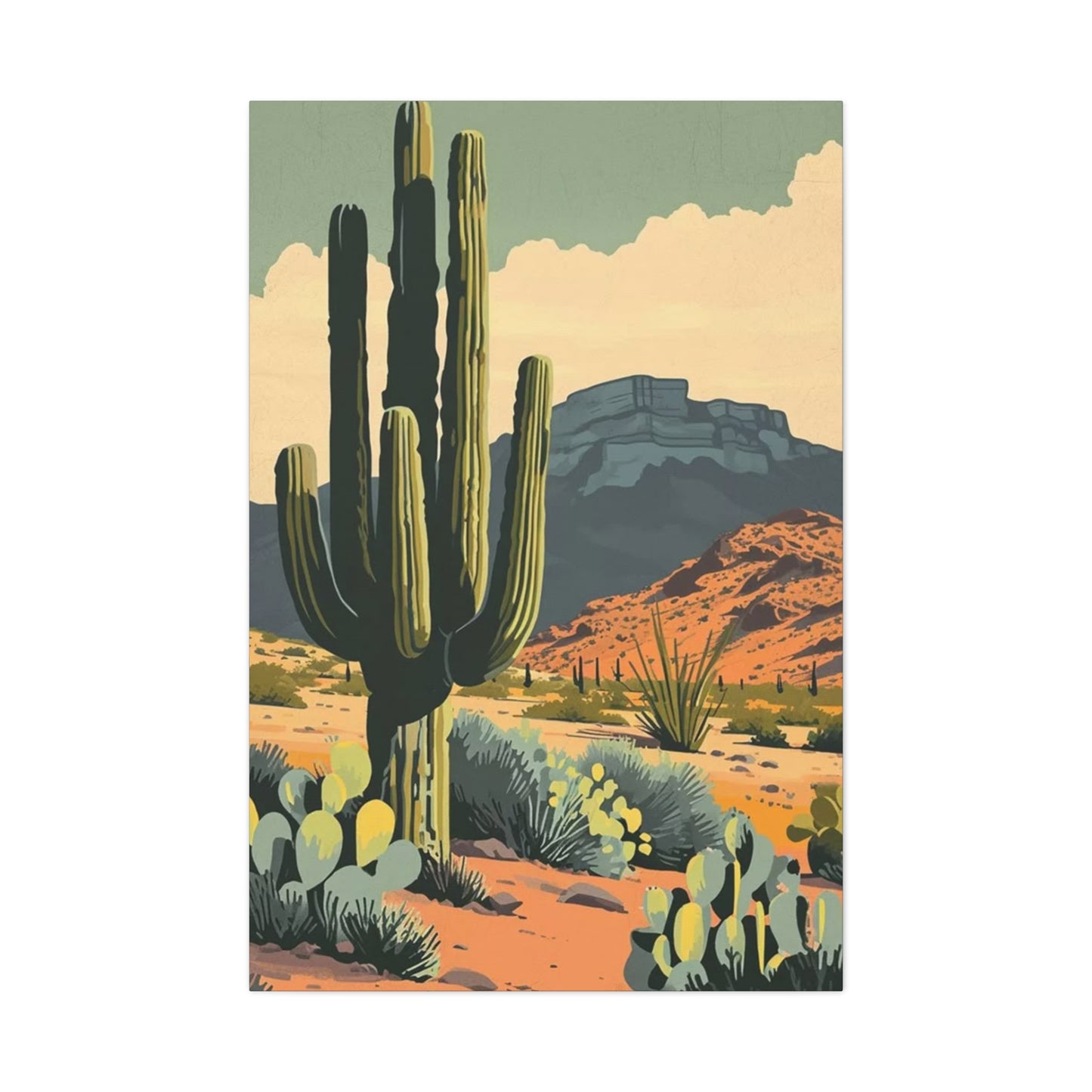 Abstract Cactus Arizona Desert Wall Art & Canvas Prints
