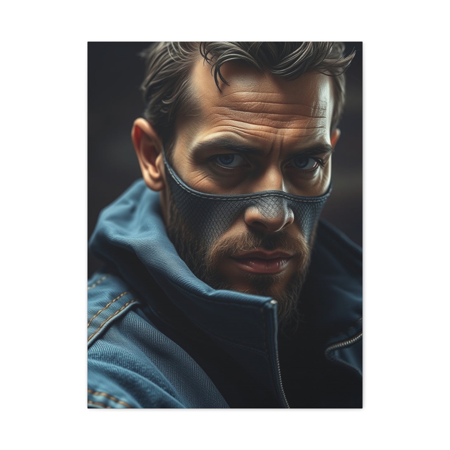 Denim and Leather Art Supreme Canvas Wall Art & Canvas Print