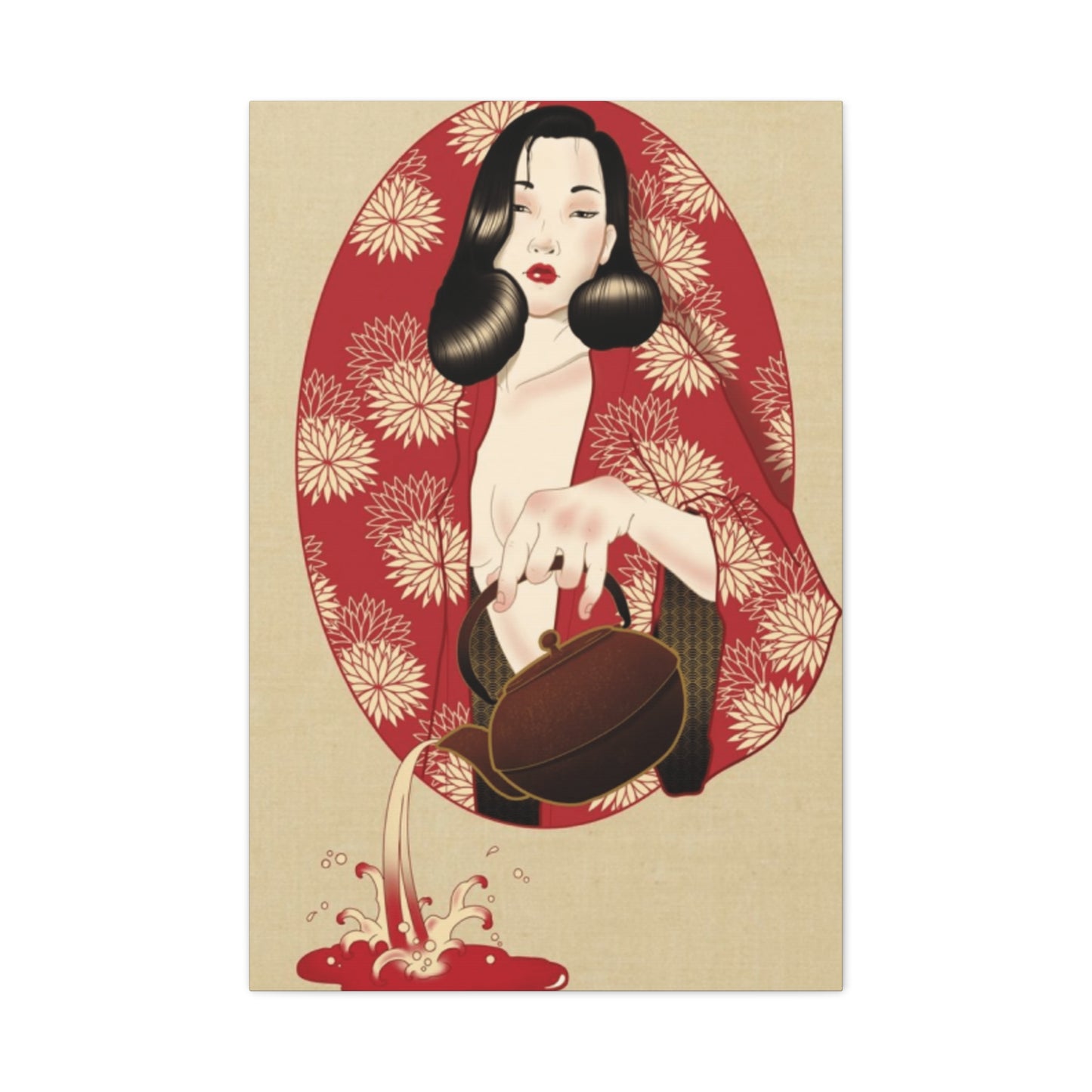 Geisha Portrait Wall Art & Canvas Prints