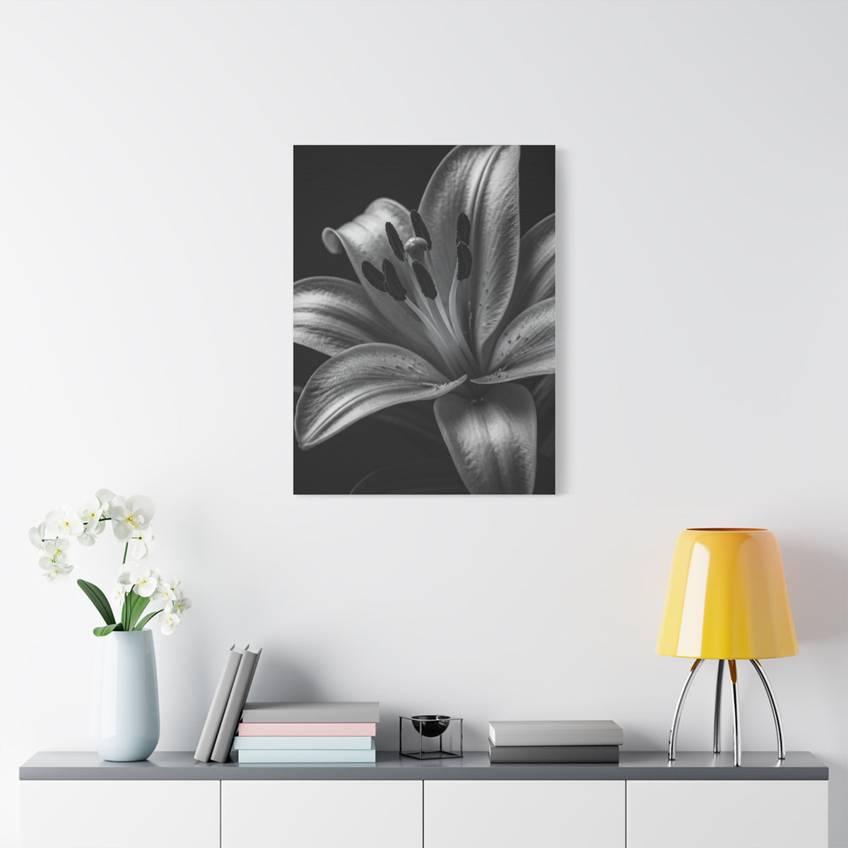 Lavender Silhouette in Low Light Wall Art & Canvas Prints