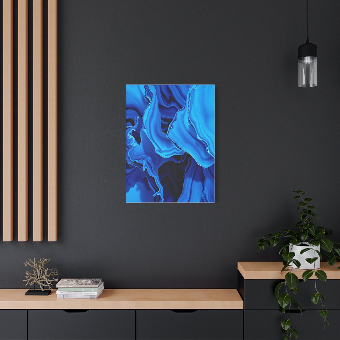 Blue Abstract Art Supreme Canvas Wall Art & Canvas Print