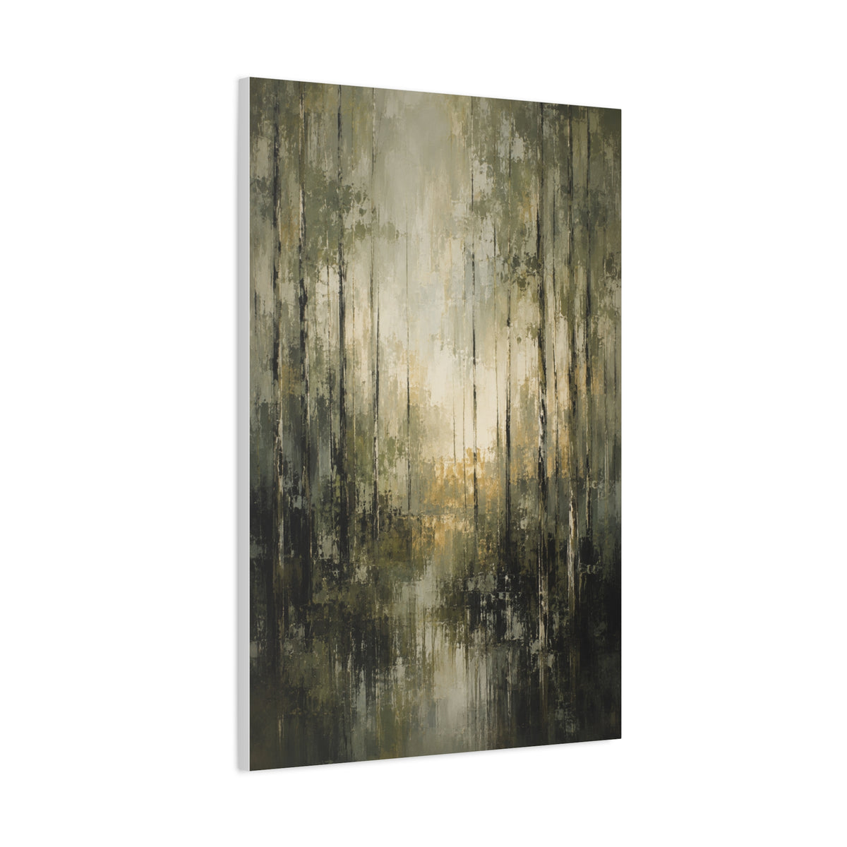 Abstract Forest Reflection Modern Trees Wall Art & Canvas Print
