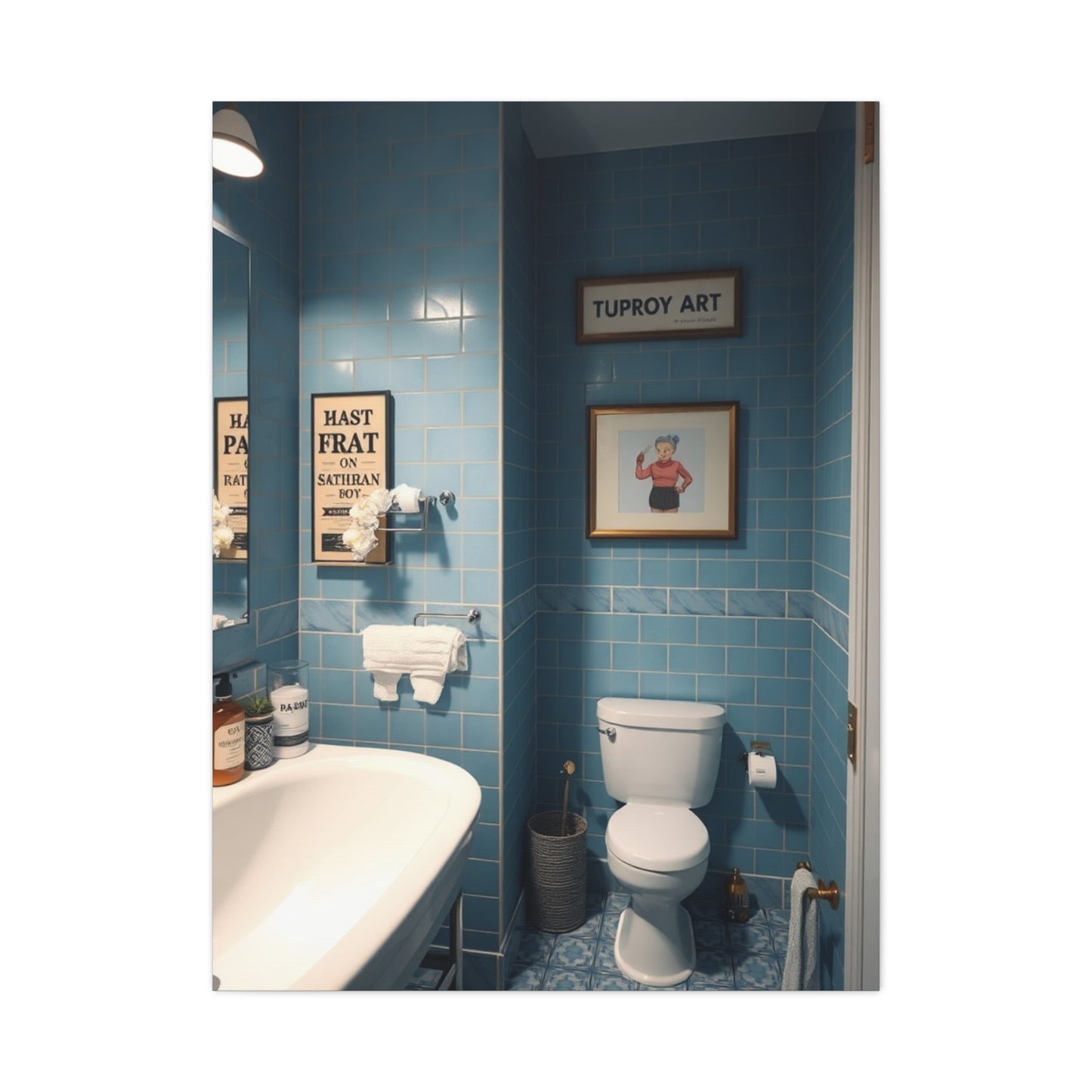 Bathroom Humor Art Supreme Gallery Wall Art & Canvas Print