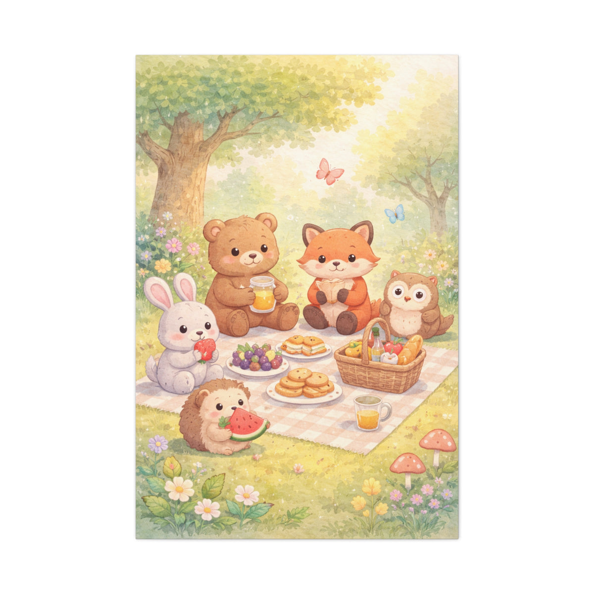 Magical Forest Picnic Wall Art & Canvas Print