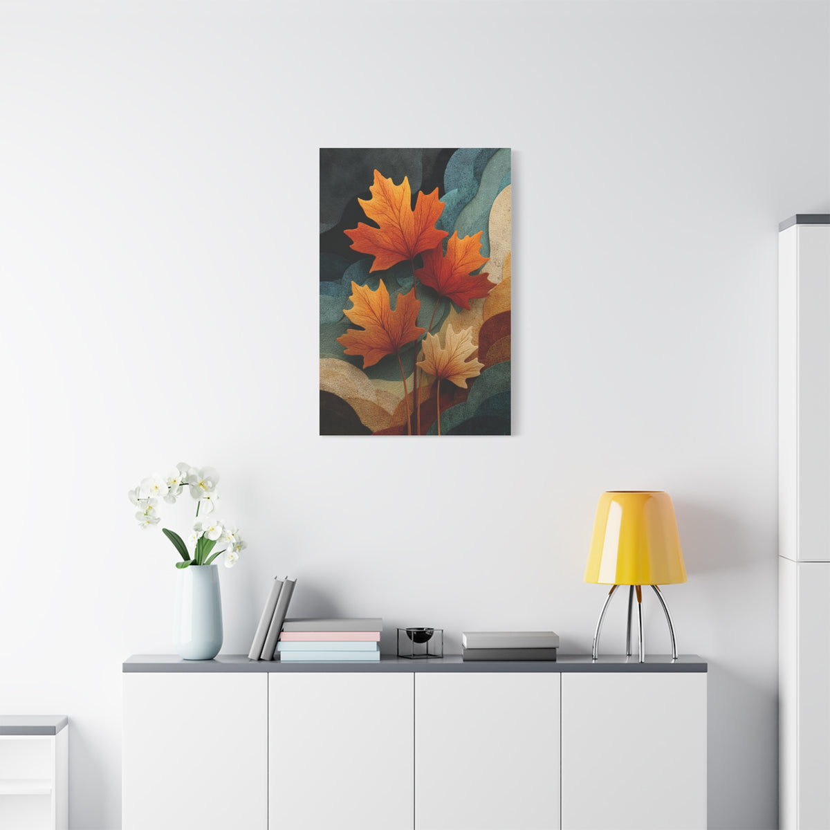 Abstract Autumn Maple Leaves Wall Art & Canvas Print