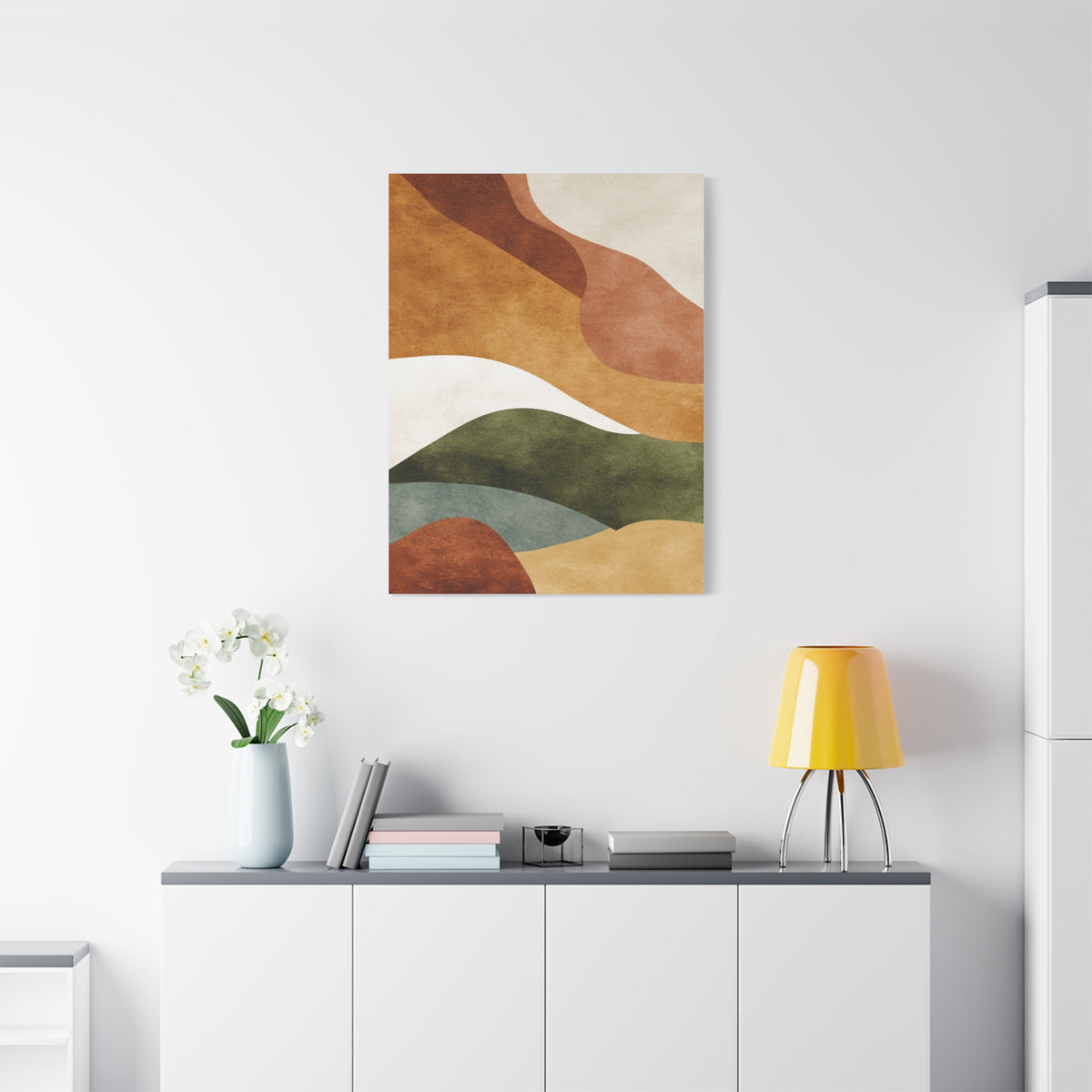 Earthy Organic Abstract Landscape Wall Art & Canvas Print