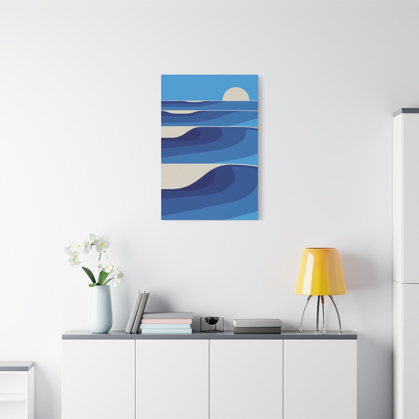 Waves In Ocean Painting Wall Art & Canvas Prints