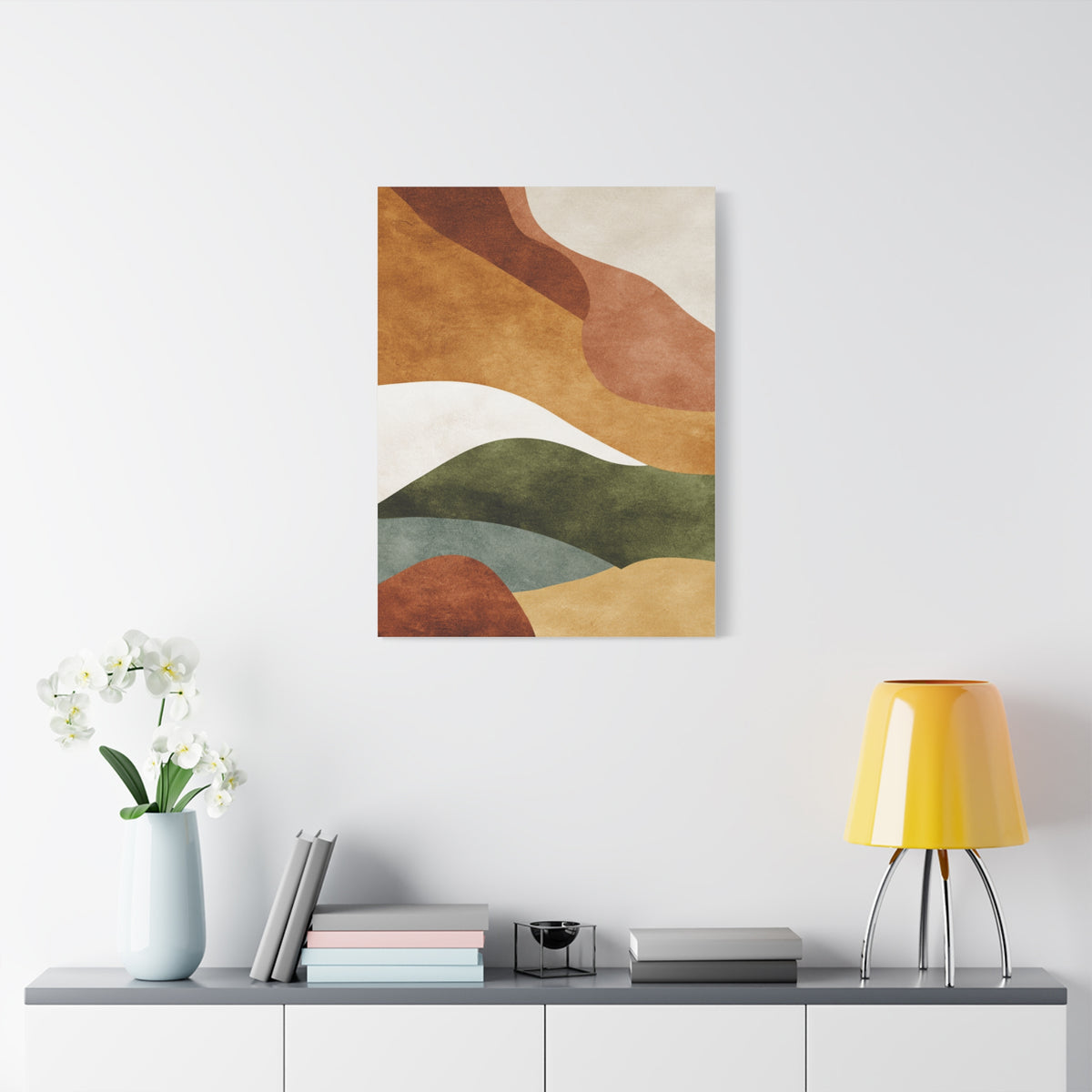 Earthy Organic Abstract Landscape Wall Art & Canvas Print