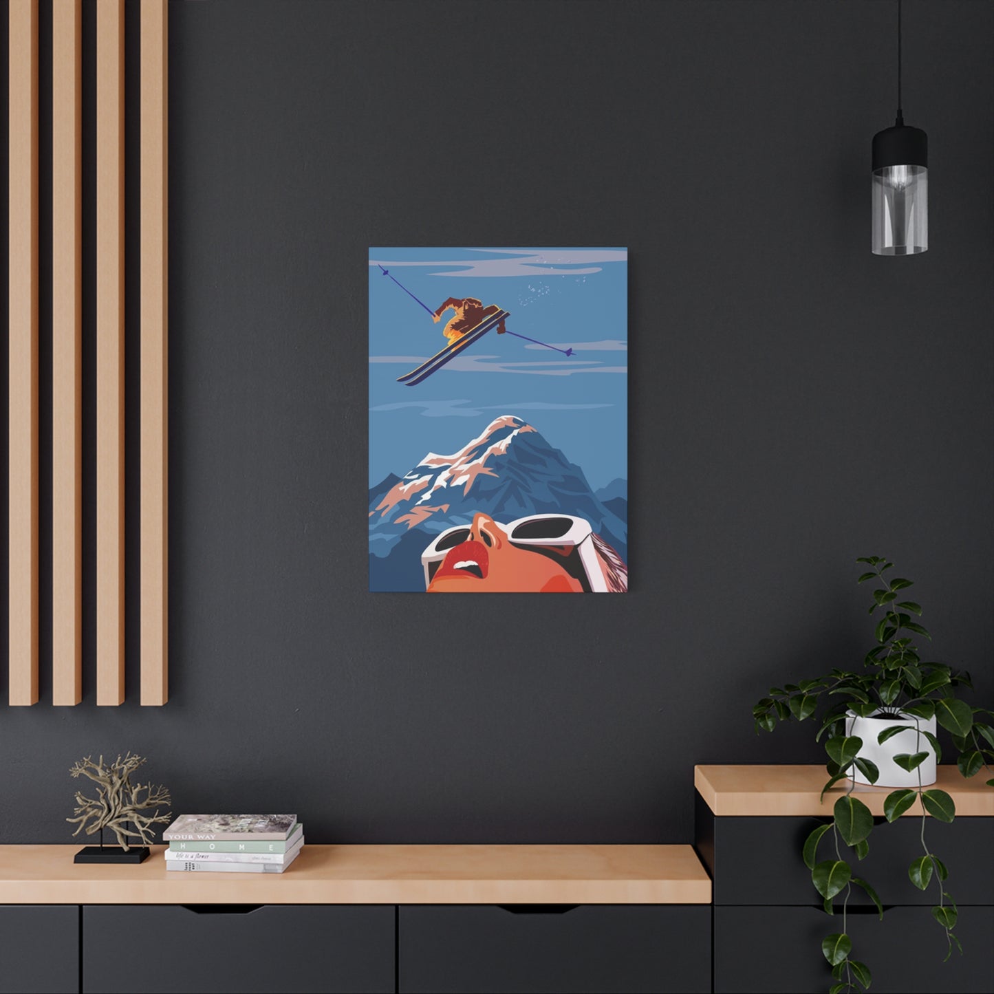 Skiing Poster Wall Art & Canvas Prints