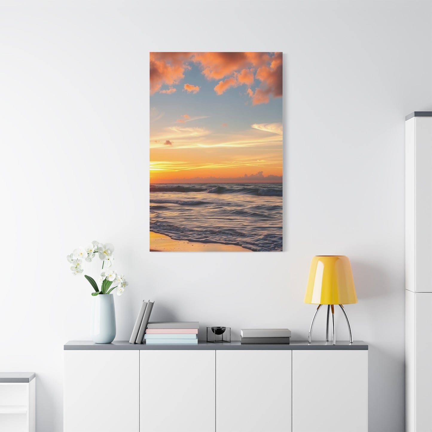 Beach Sunrise and Sunset Art Supreme Gallery Wall Art & Canvas Print