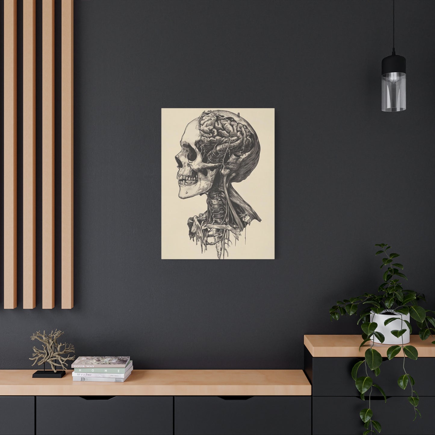 Brain In Skull Wall Art & Canvas Prints