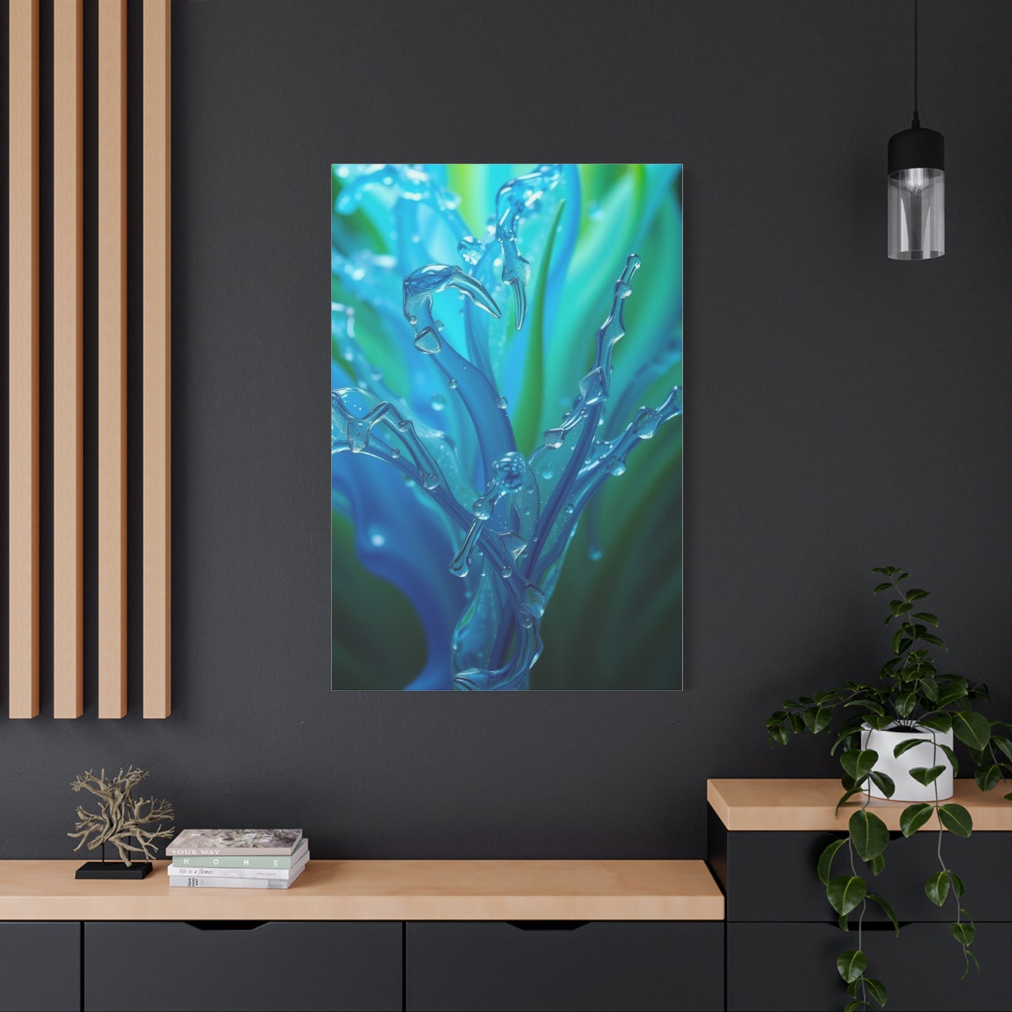 Blue & Green Art Supreme Canvas  Wall Art & Canvas Print