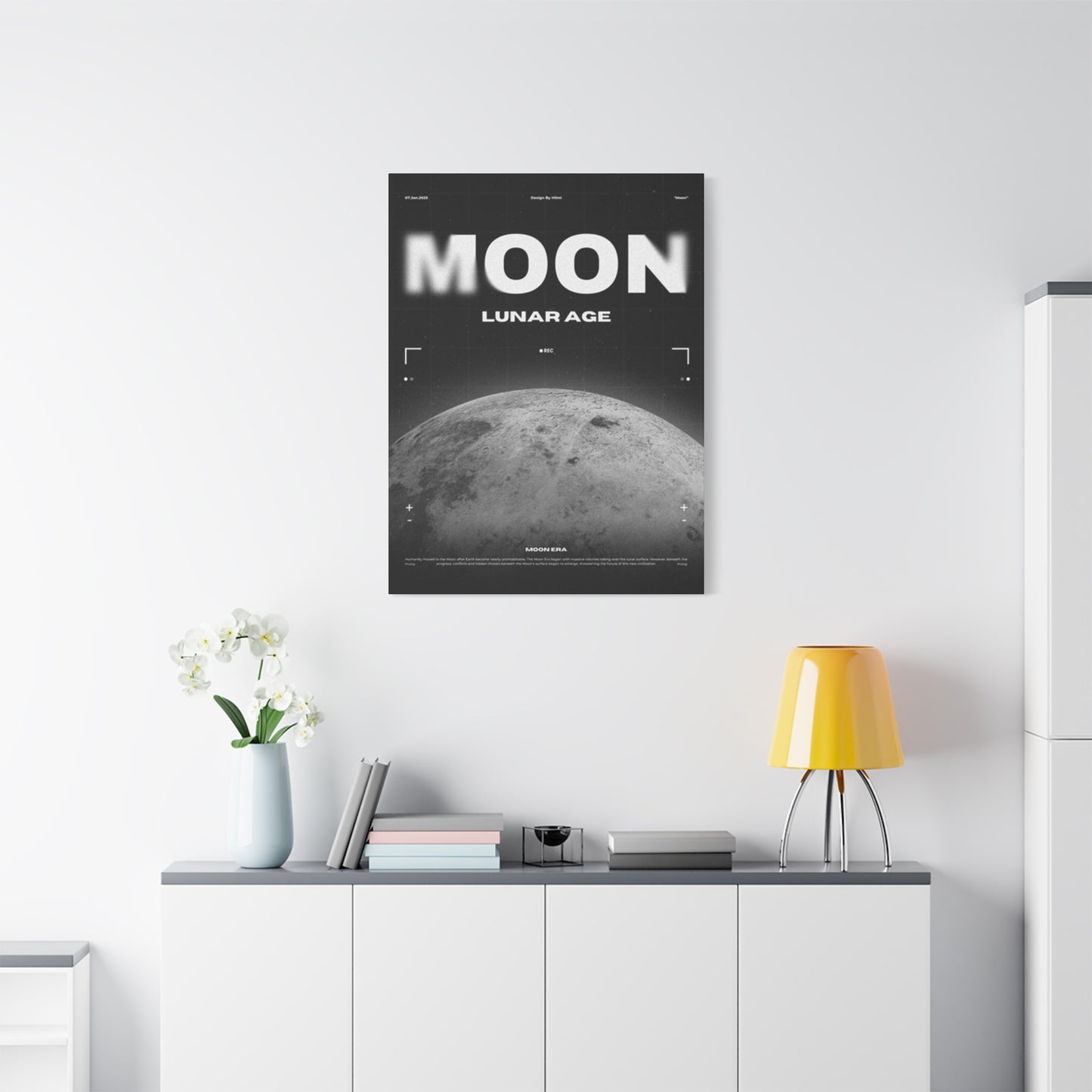 Moon Lunar Poster Wall Art & Canvas Prints