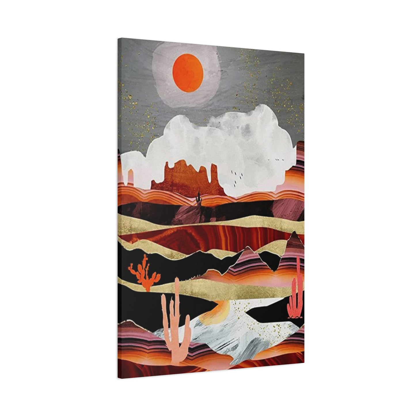 Abstract Arizona Canyon Mountain Painting Wall Art & Canvas Prints