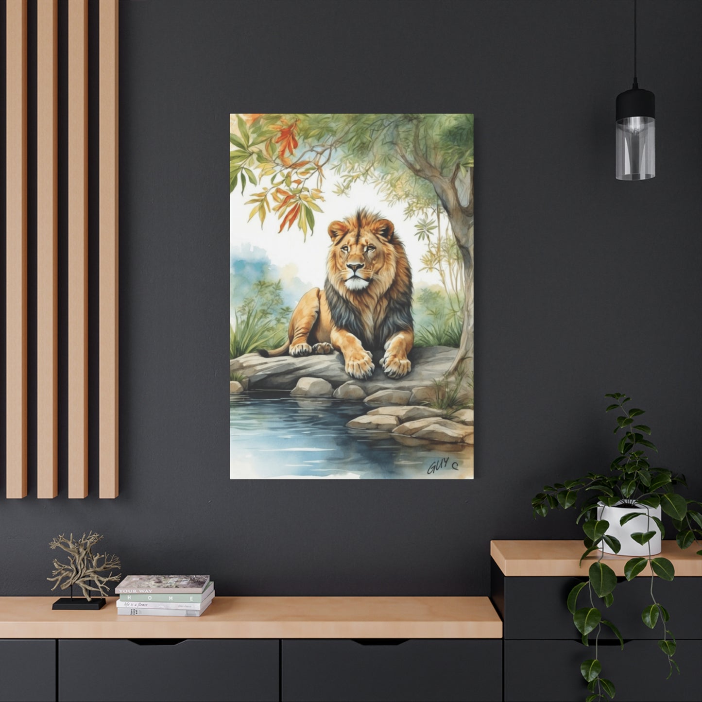 Wild Lion Portrait Wall Art & Canvas Prints