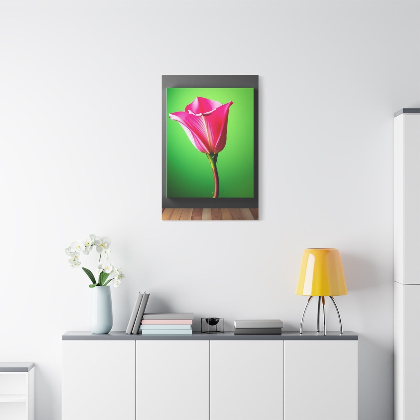 Masterpiece Green & Pink Canvas Art Vision Wall Art & Canvas Print