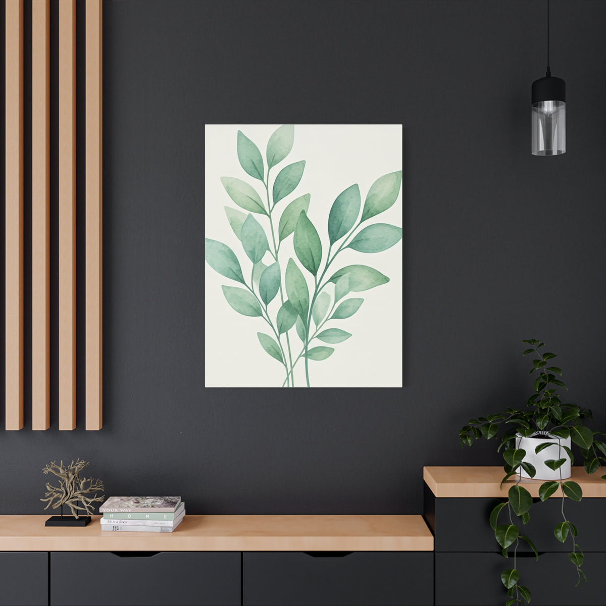 Watercolor Leaf Harmony Wall Art & Canvas Prints