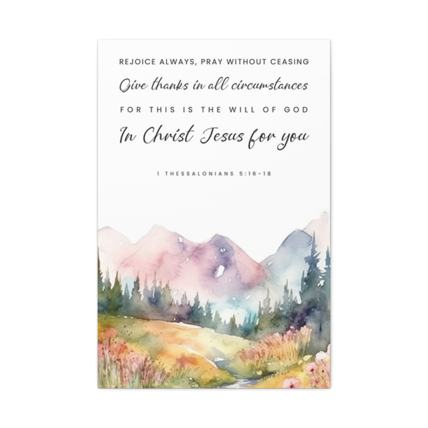 Quotes And Mountain Painting Wall Art & Canvas Prints