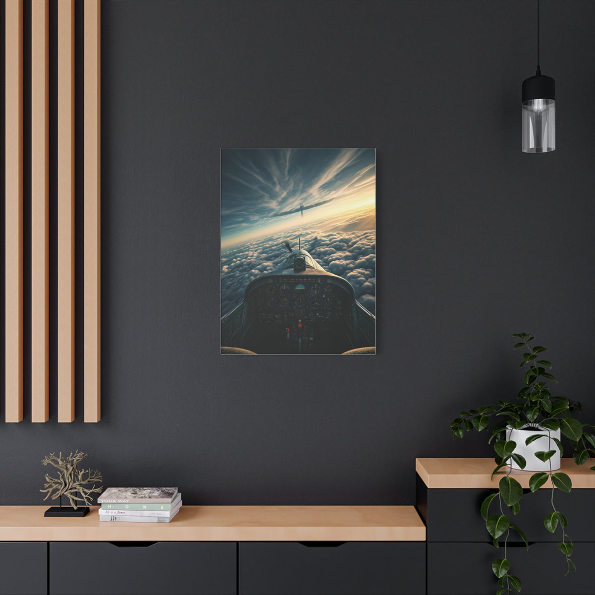 Pilot’s View Above the Cloud Sea Wall Art & Canvas Prints