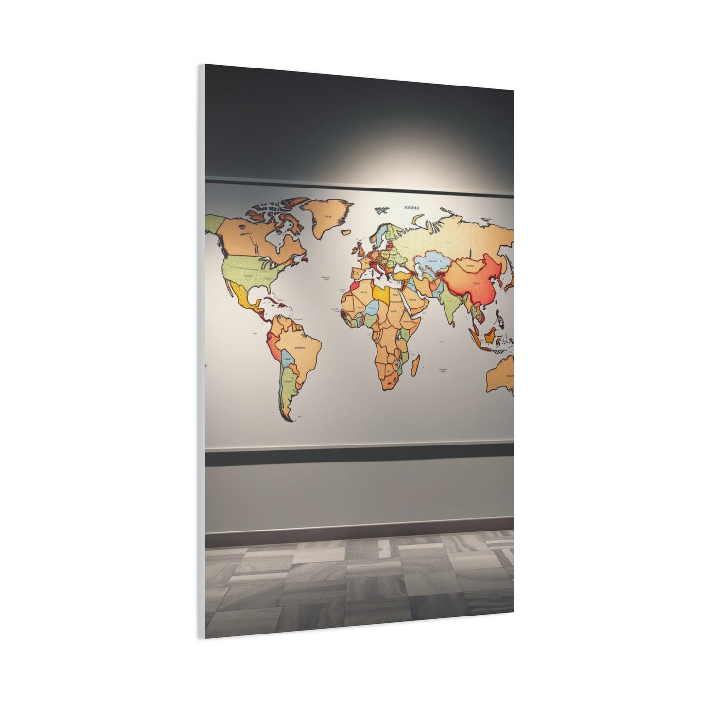 Elite World Map Art Vision Wall Art & Canvas Print