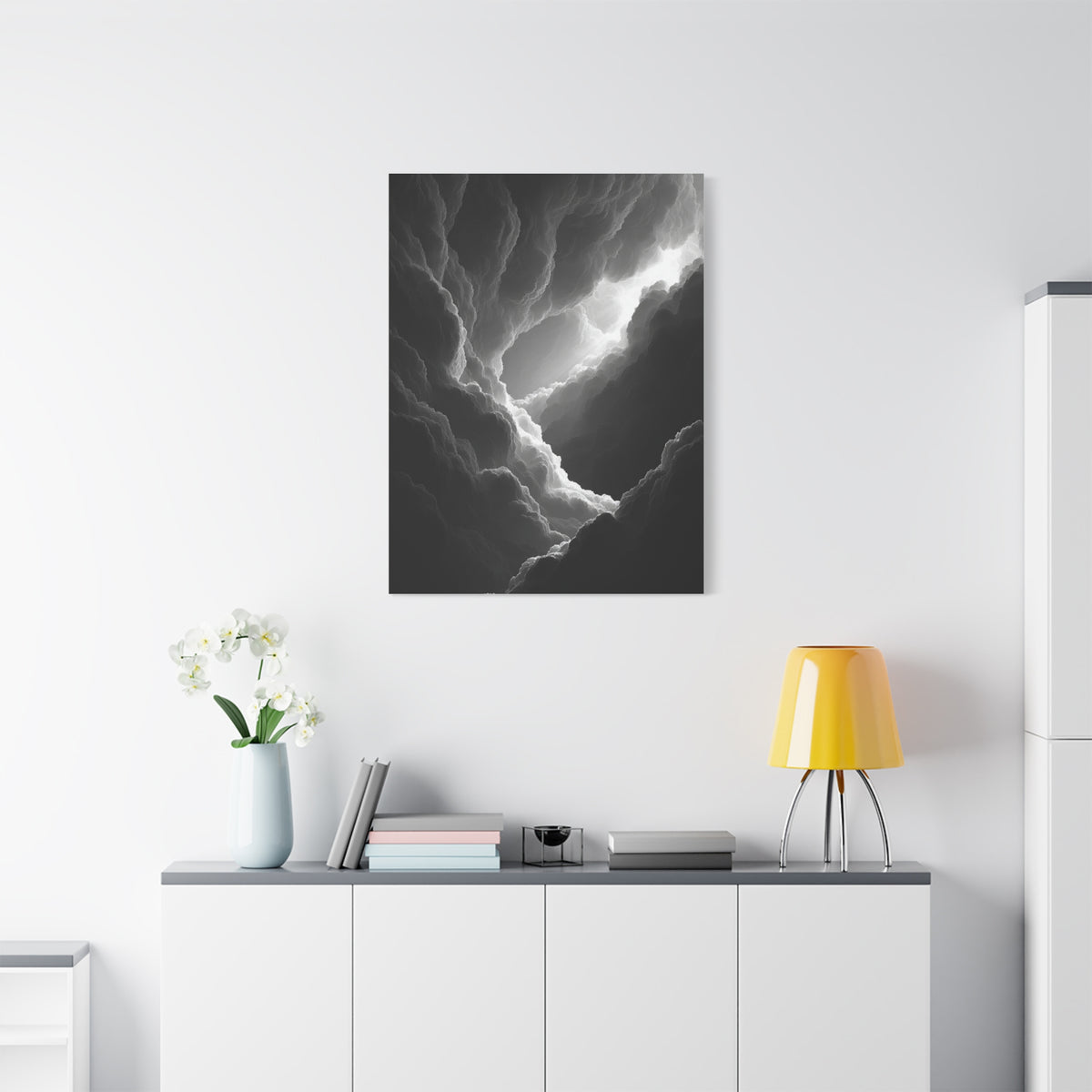 Dramatic Light Through Storm Clouds Wall Art & Canvas Print