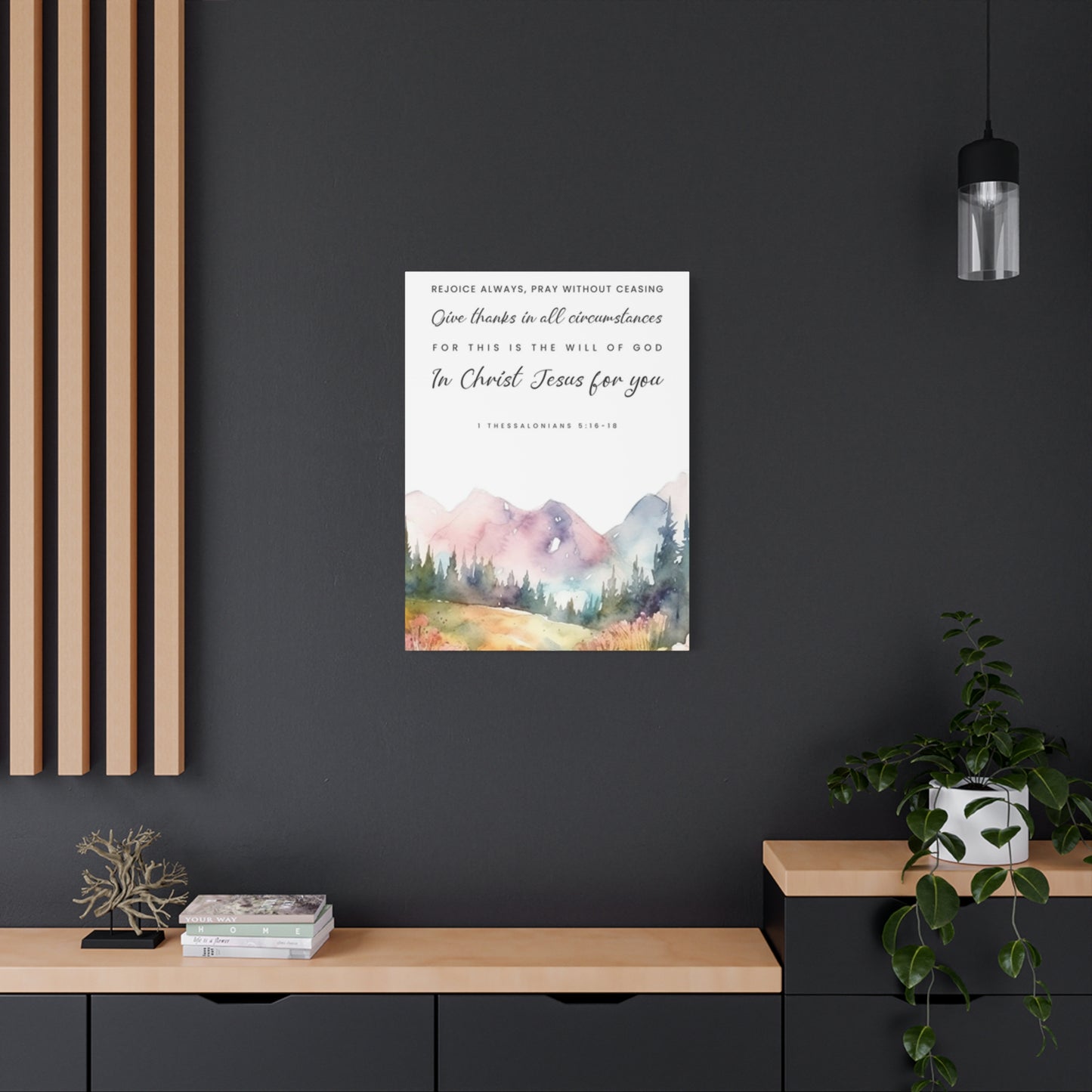 Quotes And Mountain Painting Wall Art & Canvas Prints
