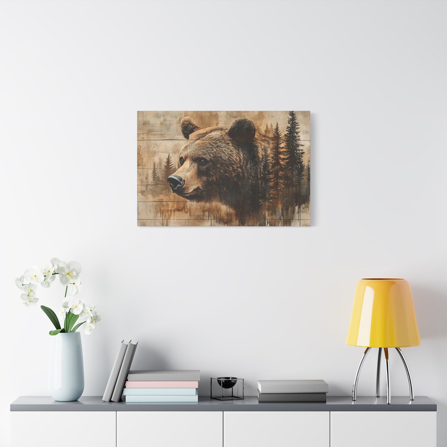 Grizzly Bear Wildlife Painting Wall Art & Canvas Prints