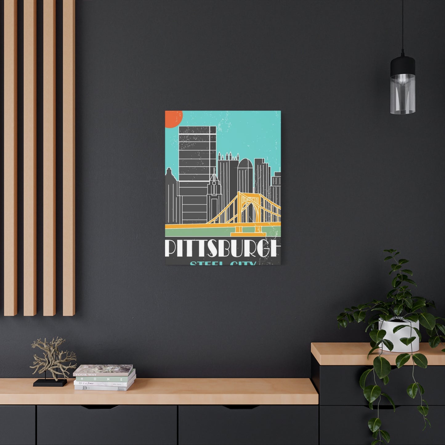 Pittsburgh The Steel City Poster Wall Art & Canvas Prints