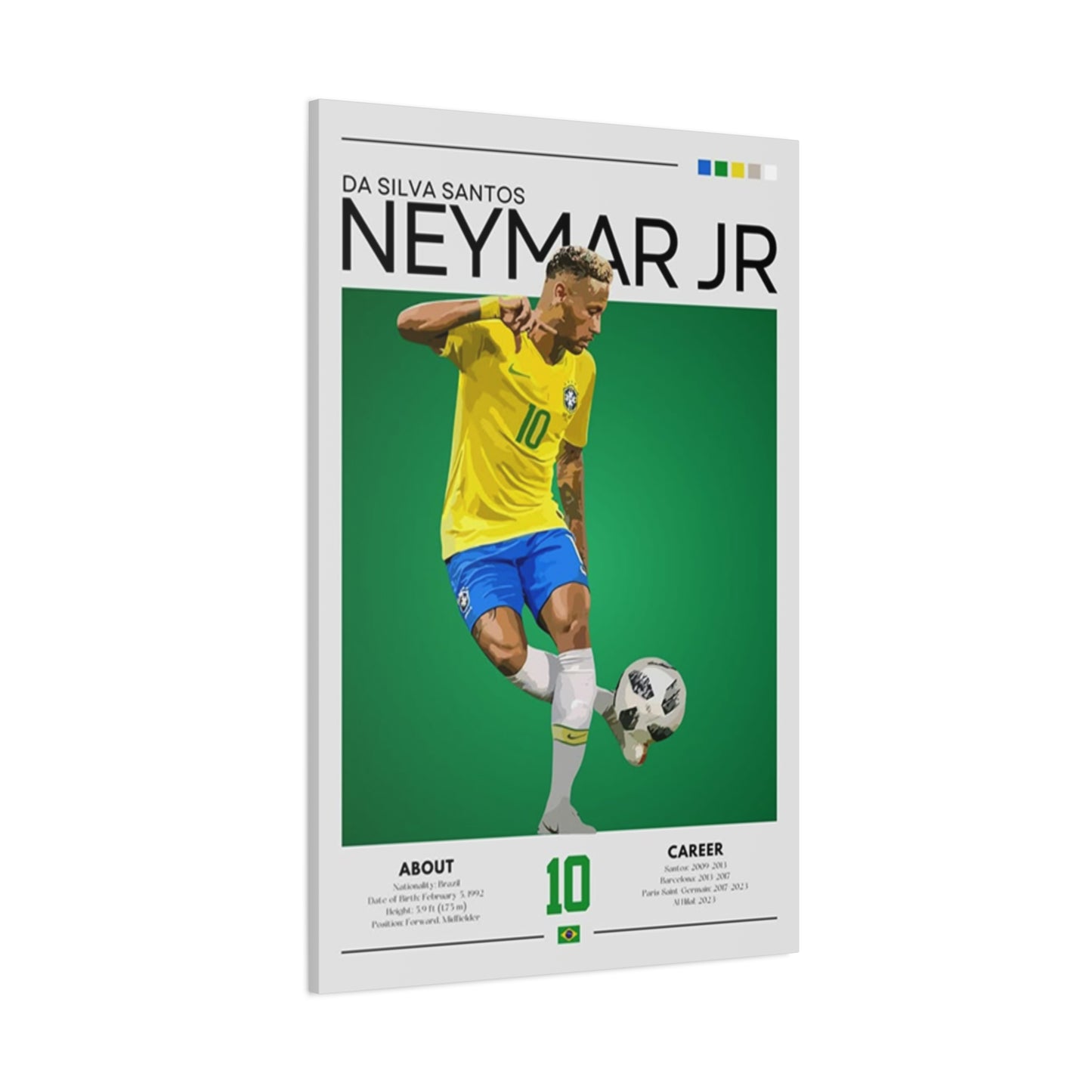 Neymar Jr Football Player Wall Art & Canvas Prints