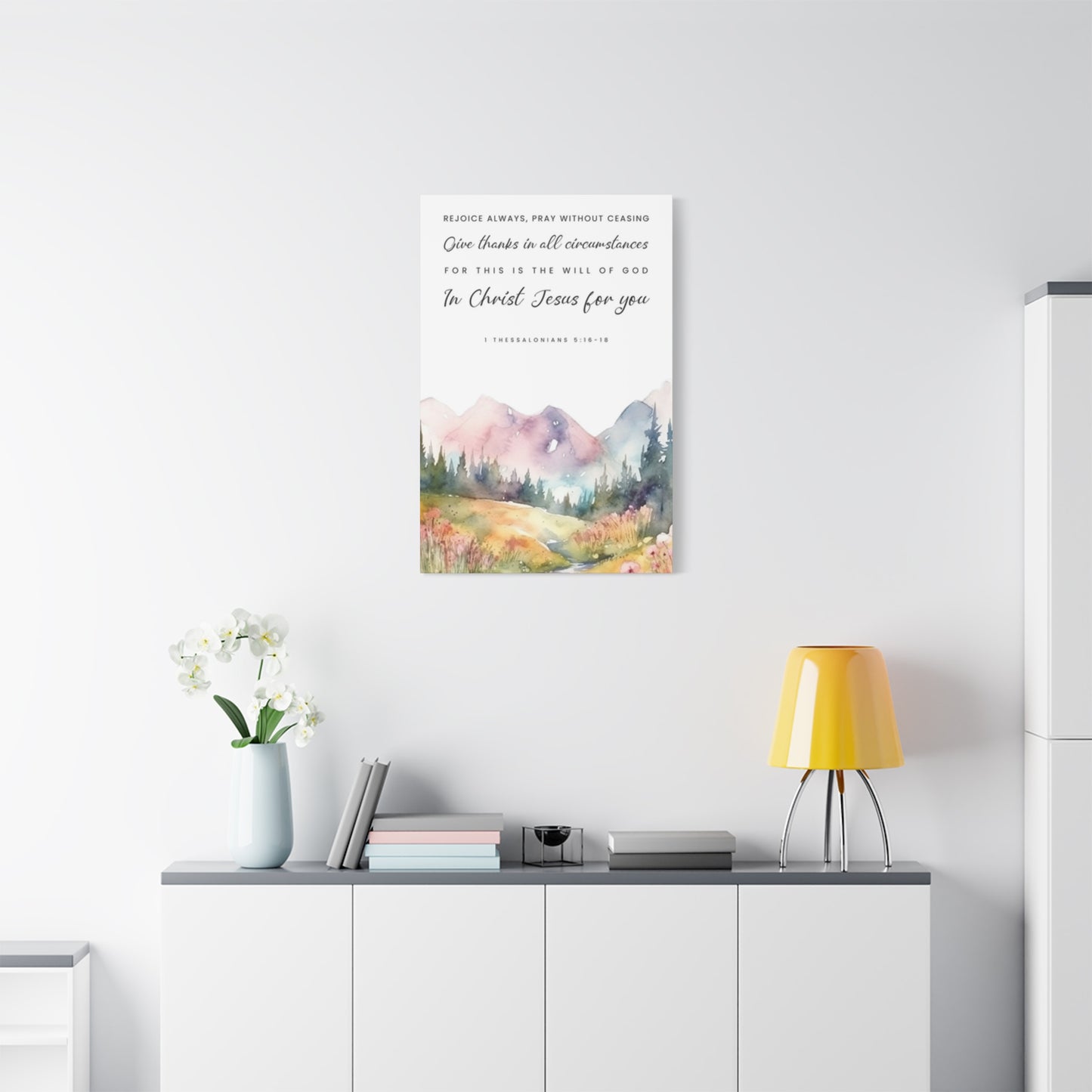 Quotes And Mountain Painting Wall Art & Canvas Prints