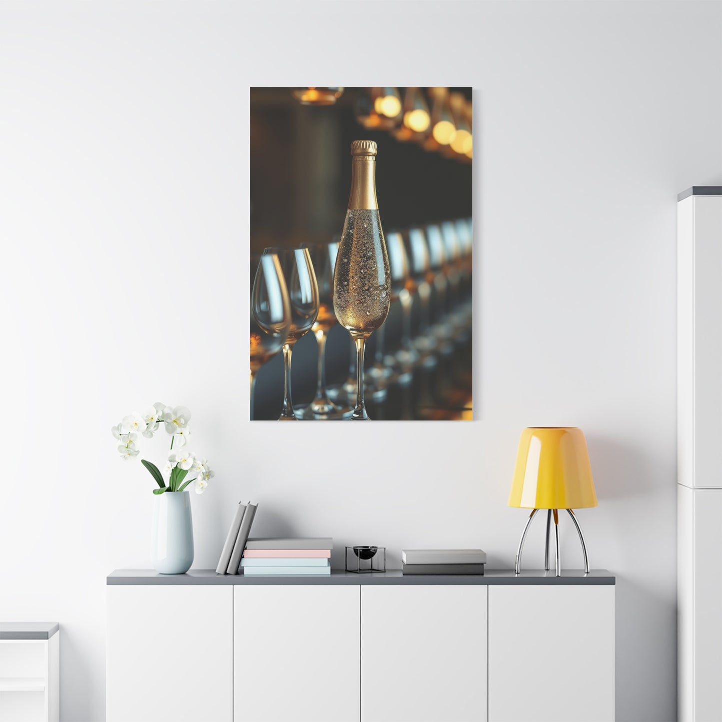 Champagne Art Supreme Canvas Gallery Wall Art & Canvas Print