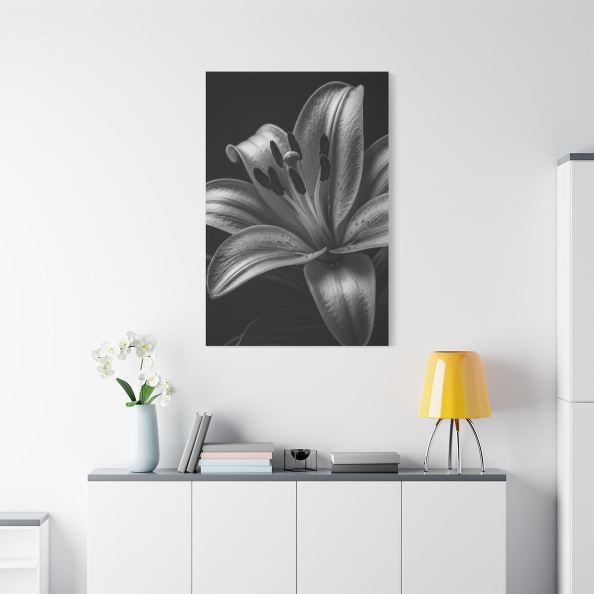 Lavender Silhouette in Low Light Wall Art & Canvas Prints