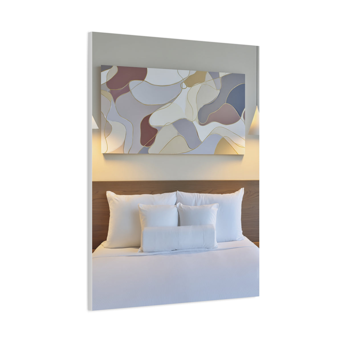 Organic Form Abstract With Soft Curves Wall Art & Canvas Print