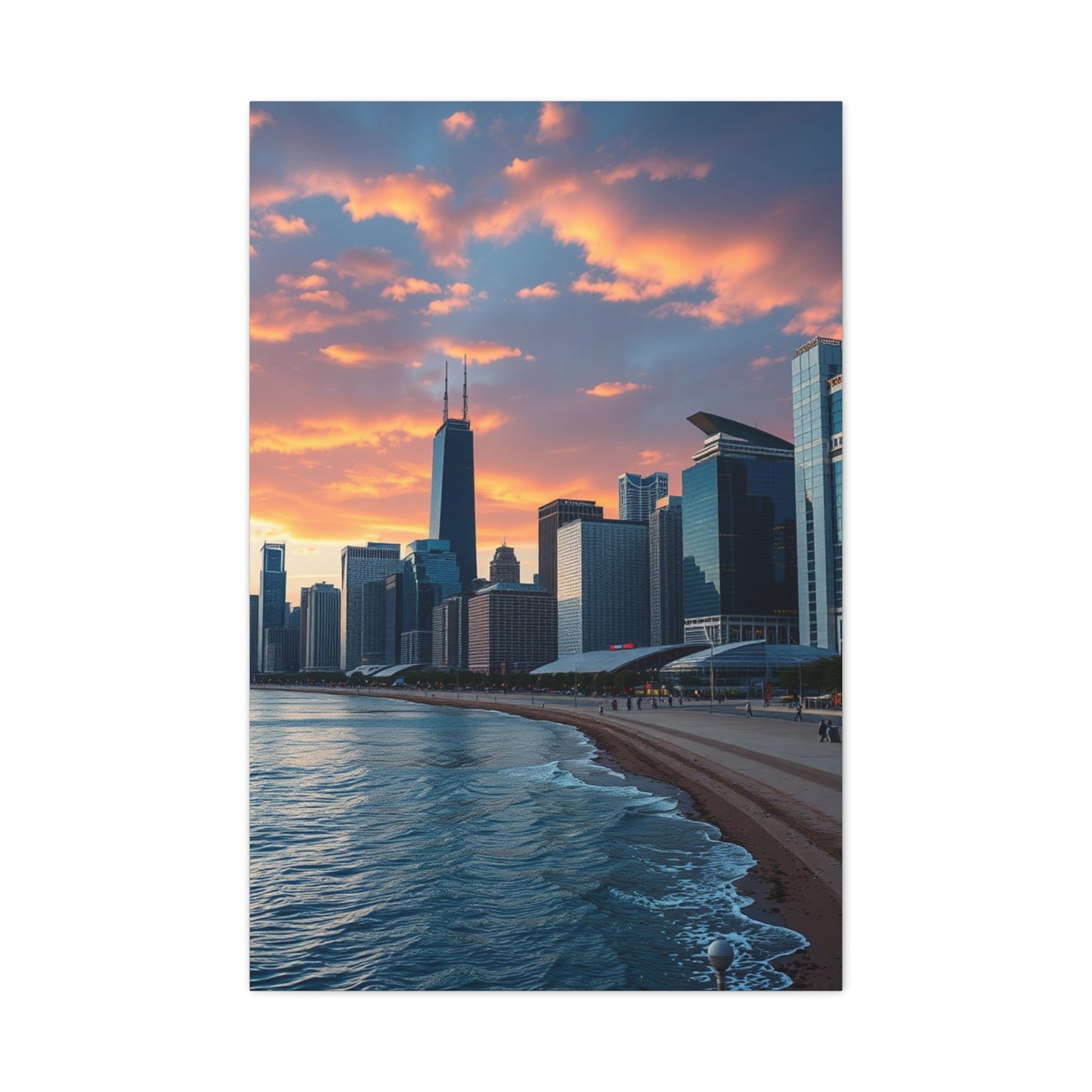 Supreme Chicago Skylines Art Wall Art & Canvas Print