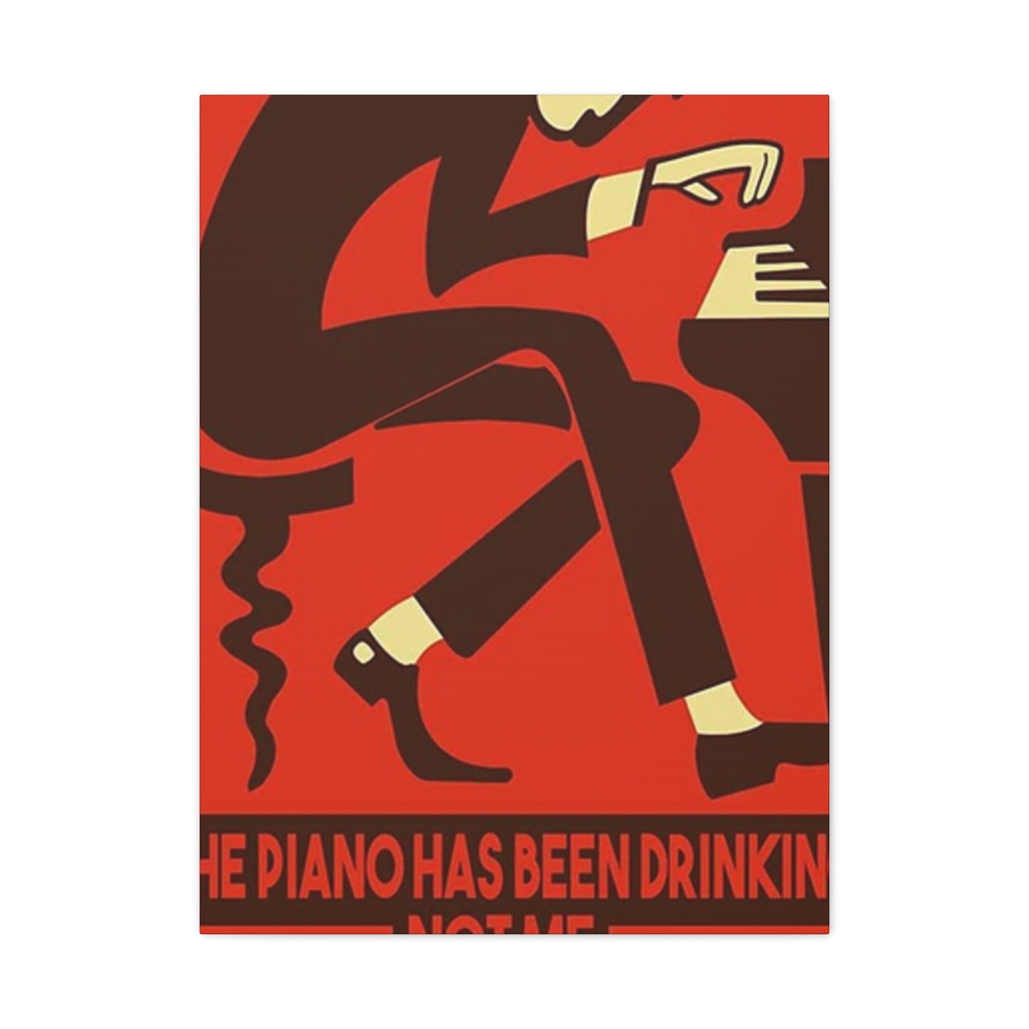 Drinking Piano Poster Wall Art & Canvas Prints