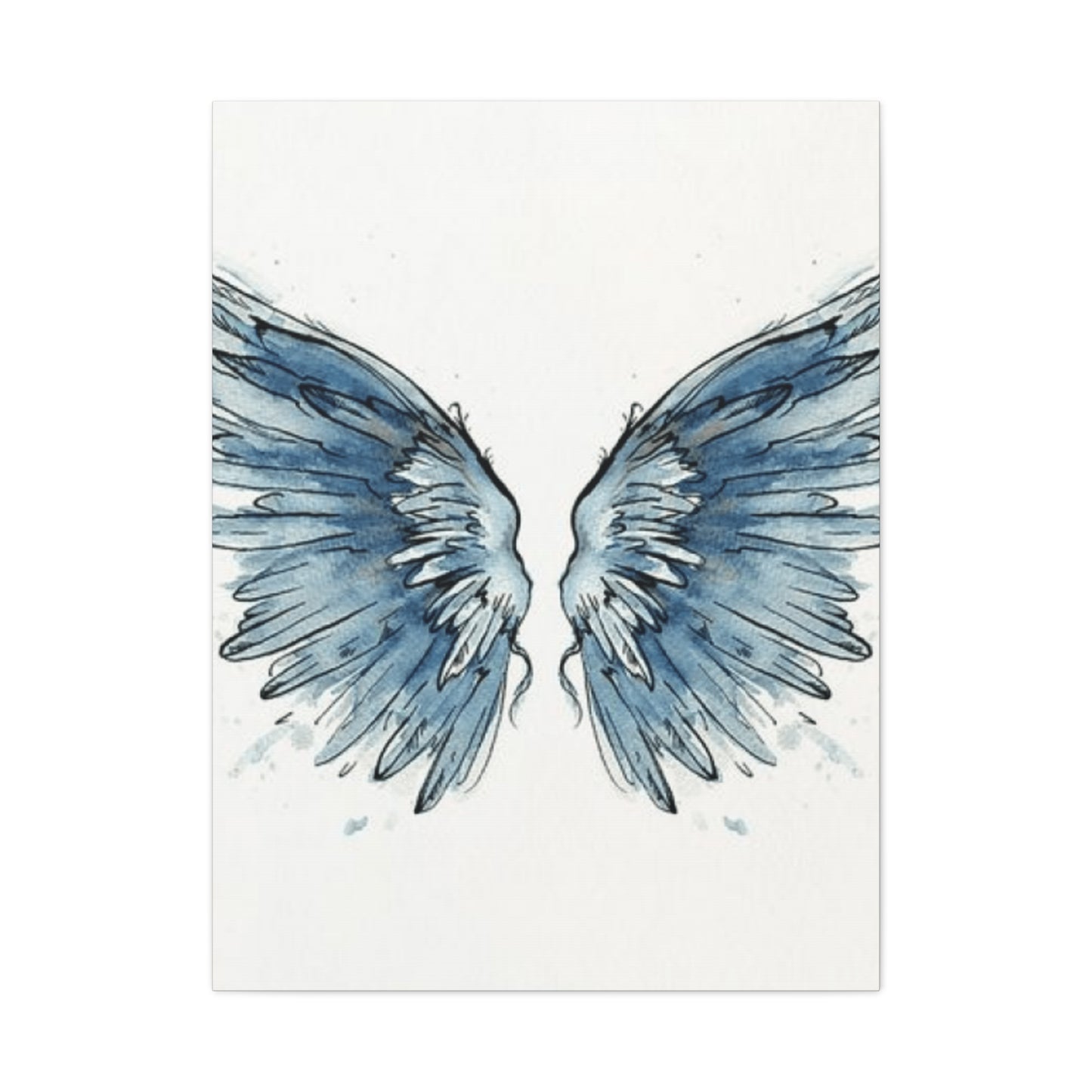 Blue Angel Wings Wall Art & Canvas Prints