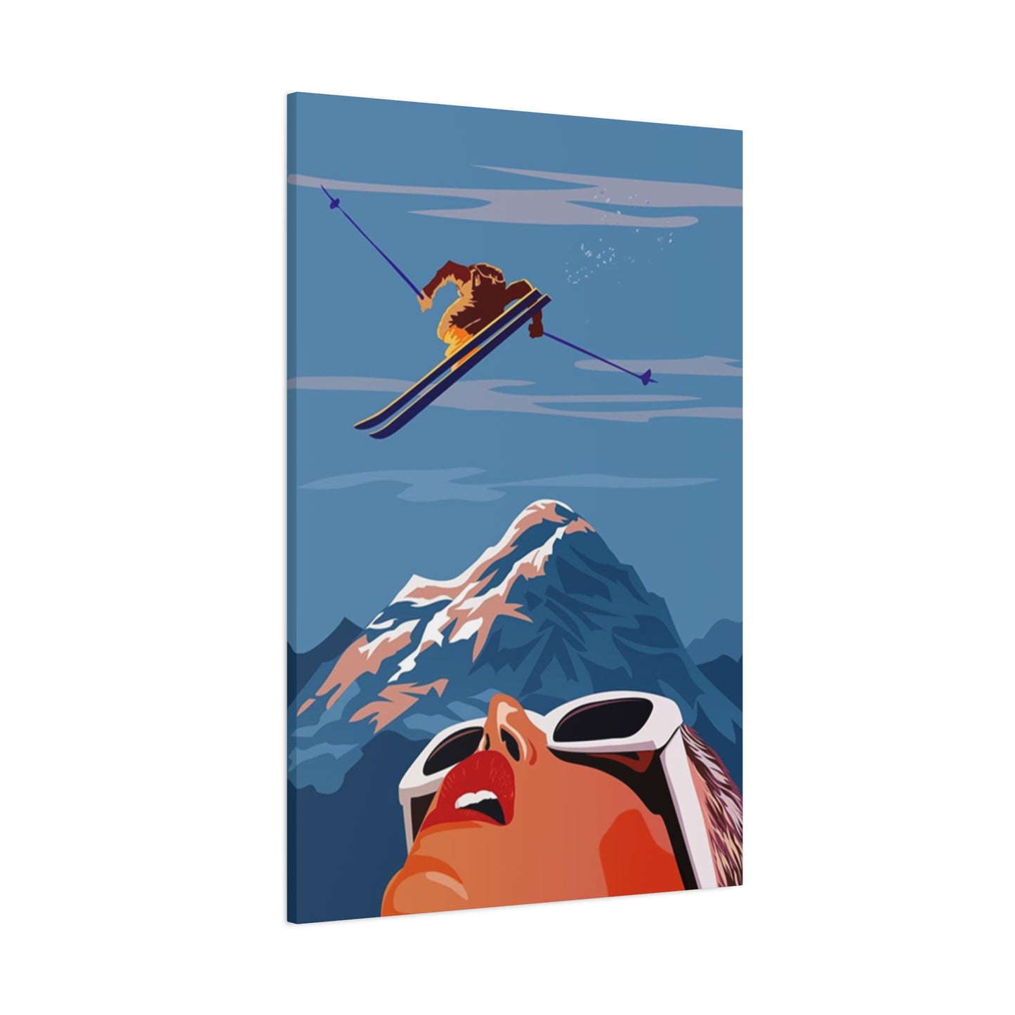Skiing Poster Wall Art & Canvas Prints
