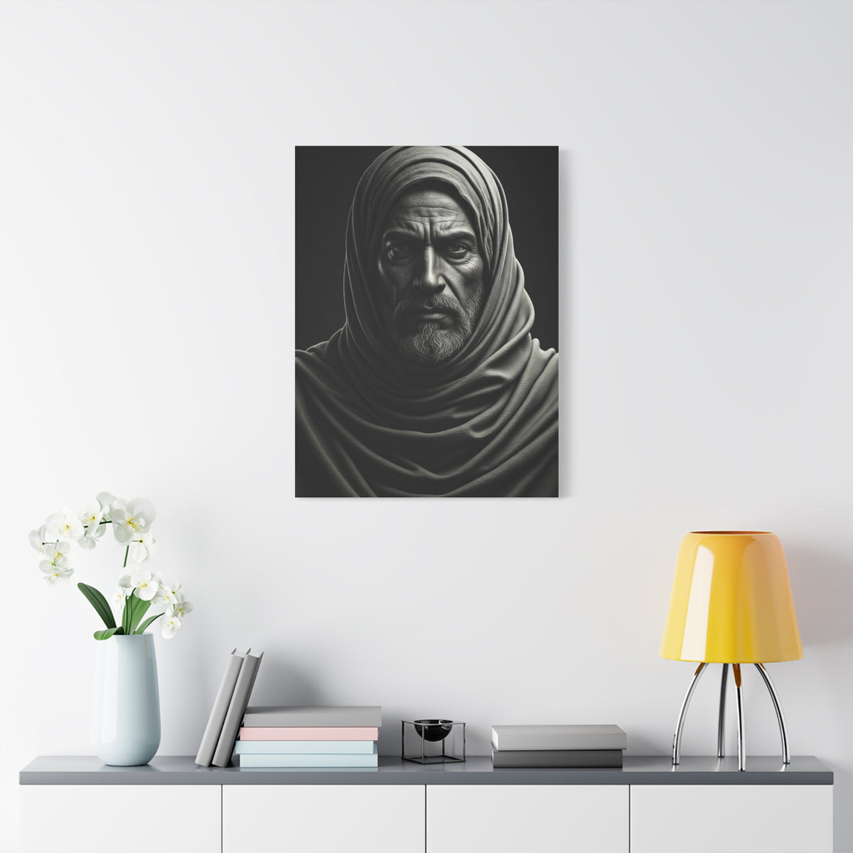 Silent Strength Black & White Elder Portrait Wall Art & Canvas Prints