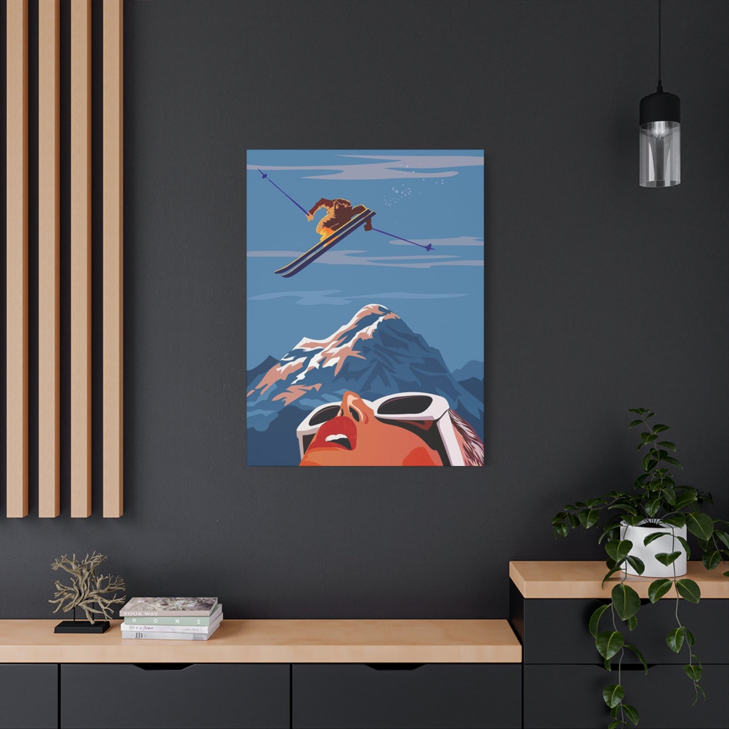Skiing Poster Wall Art & Canvas Prints