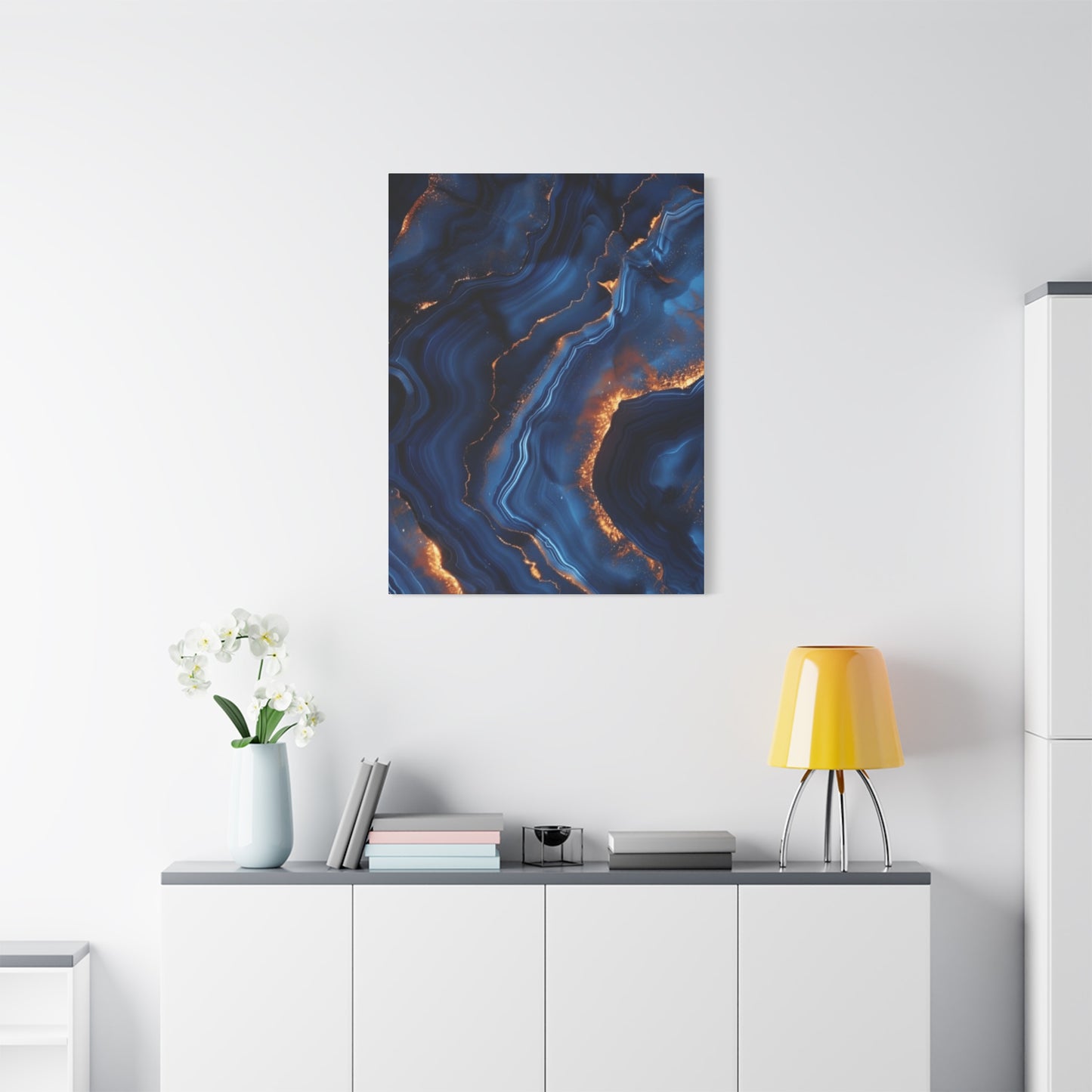 Navy Blue Abstract Wall Art & Canvas Prints
