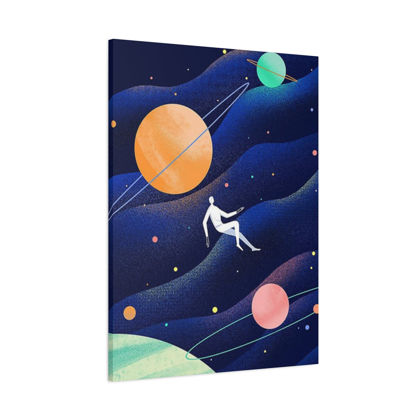 Human Floating In Space Poster Wall Art & Canvas Prints