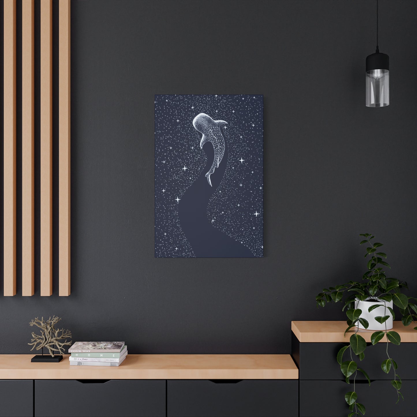 Fish in Starry Space Wall Art & Canvas Prints