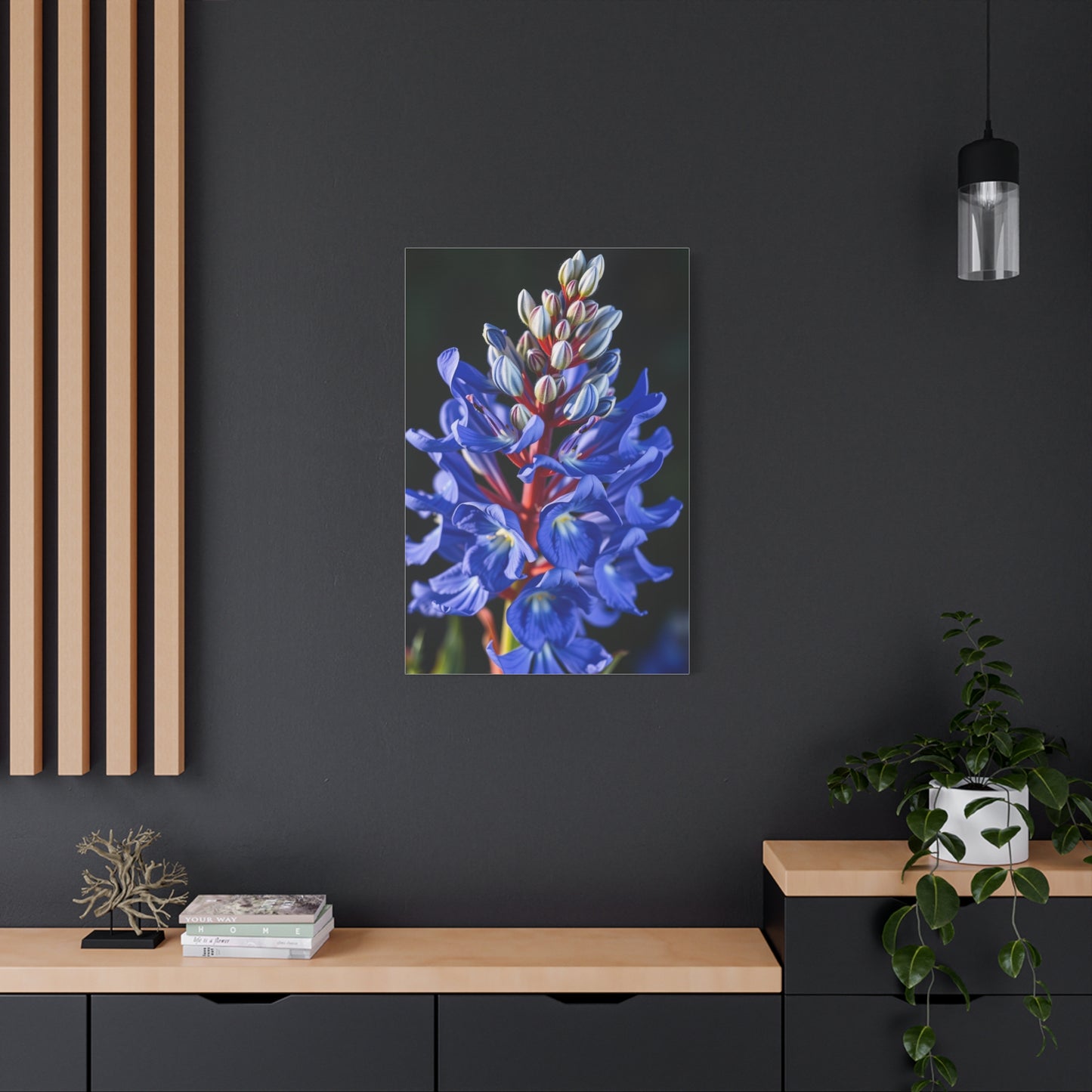 Bluebonnet Flower Art Supreme Canvas Wall Art & Canvas Print