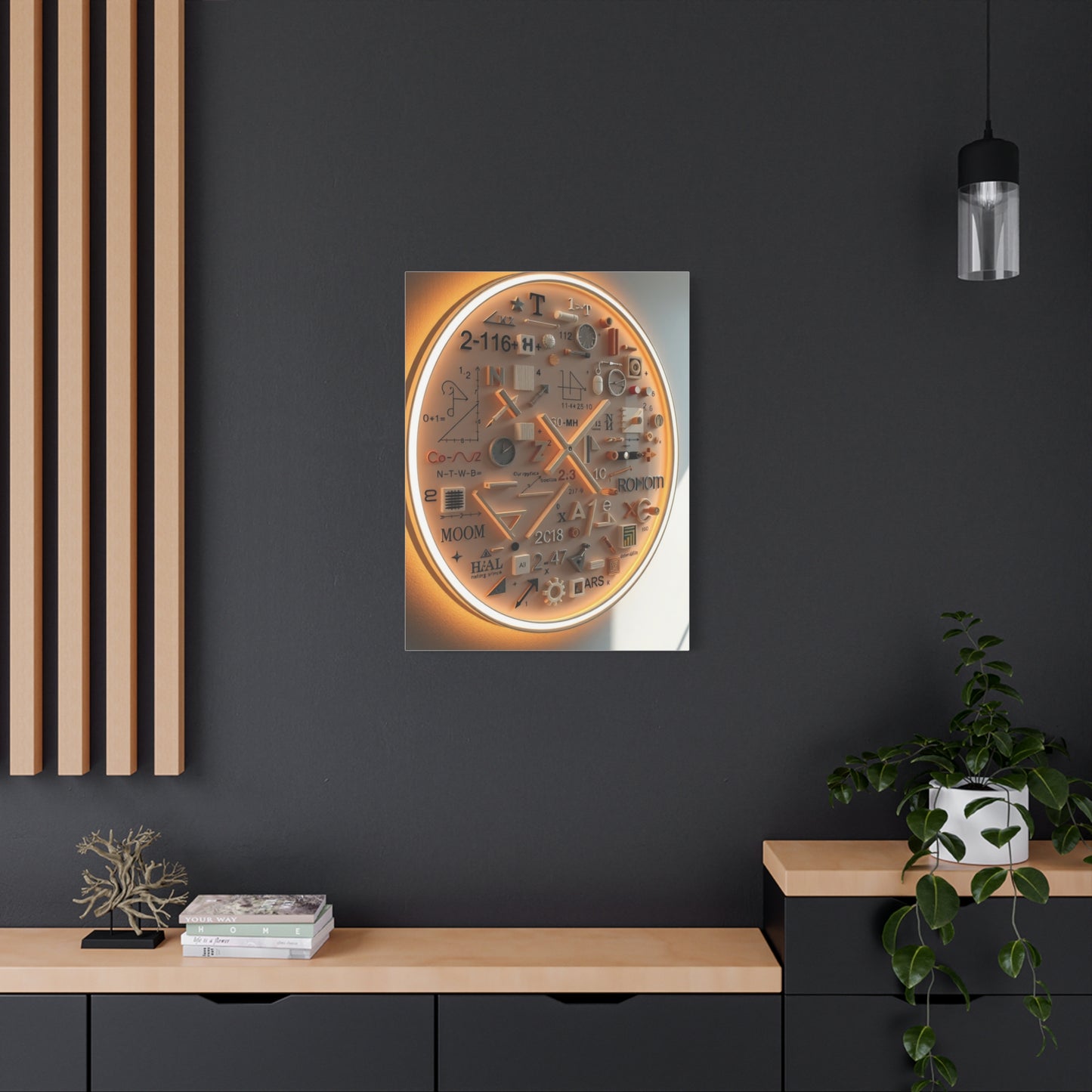 Modern Math Art for Creative Spaces Refined Canvas Wall Art & Canvas Print