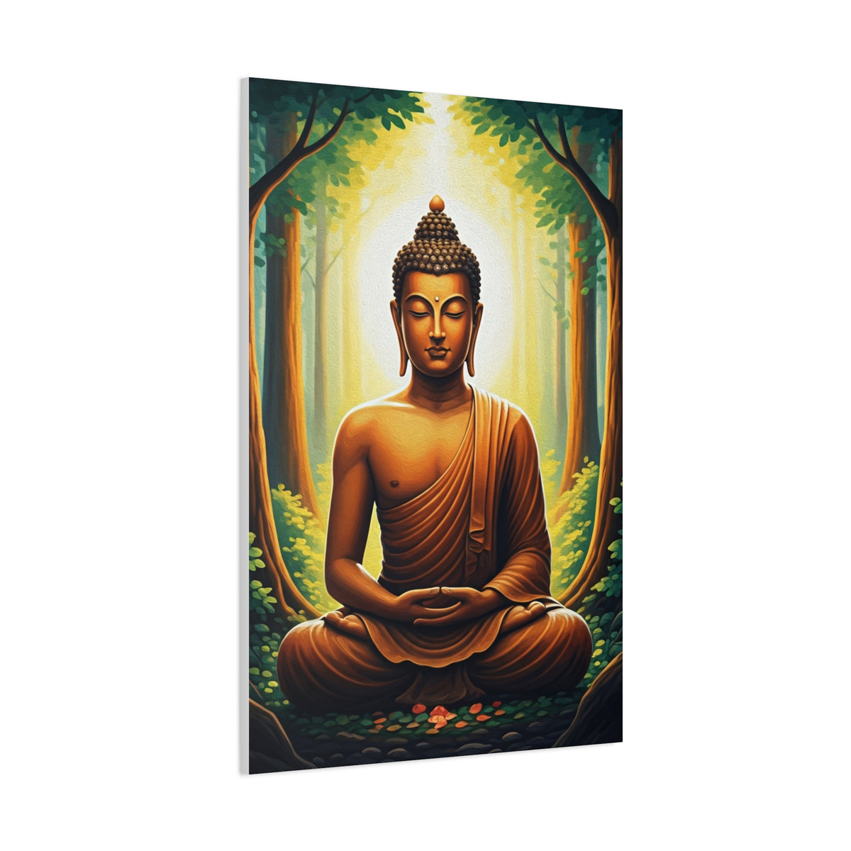 Serene Forest Meditation Buddha Wall Art & Canvas Prints
