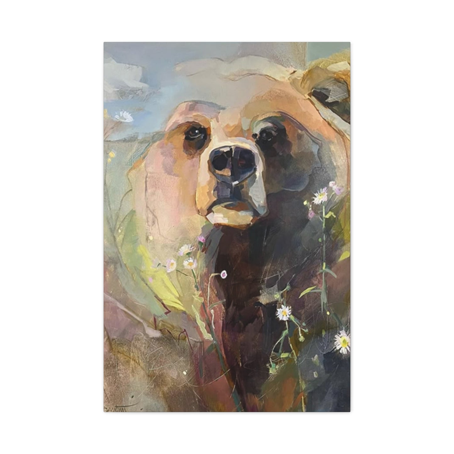 Grizzly Bear Painting Wall Art & Canvas Prints